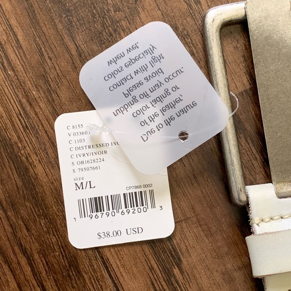 Free people we the free Jona belt  in ivory color - Picture 8 of 16